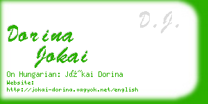 dorina jokai business card